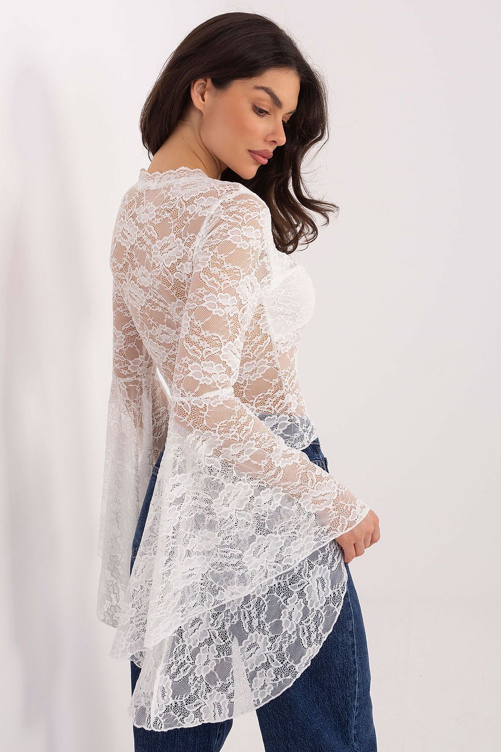 Lace blouse model 222810 Factory Price